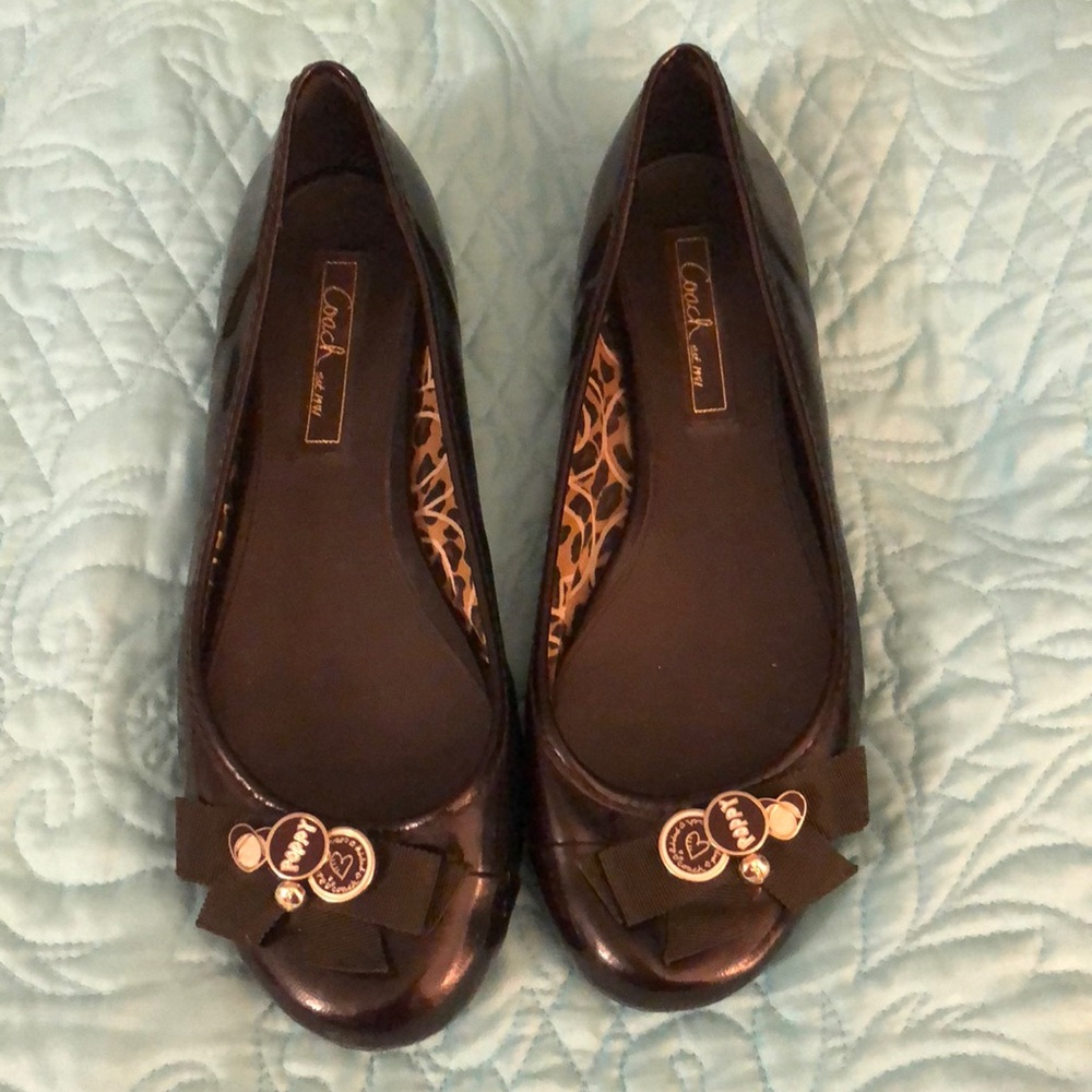 Coach black flats